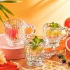 Transparent glass cup, high borosilicate heat-resistant and anti-scald water cup, 350ml, simple home style Specification image